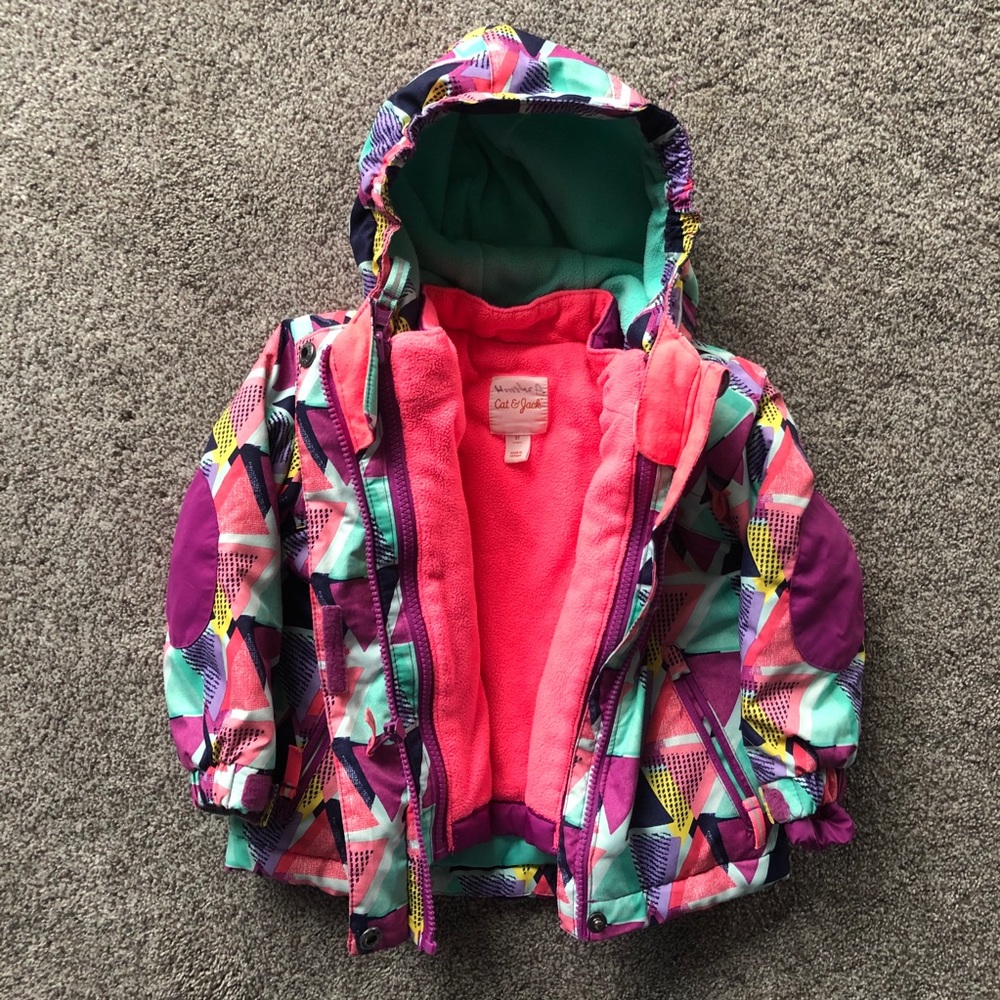 Great cat and Jack 2 piece winter jacket. Size 2T.